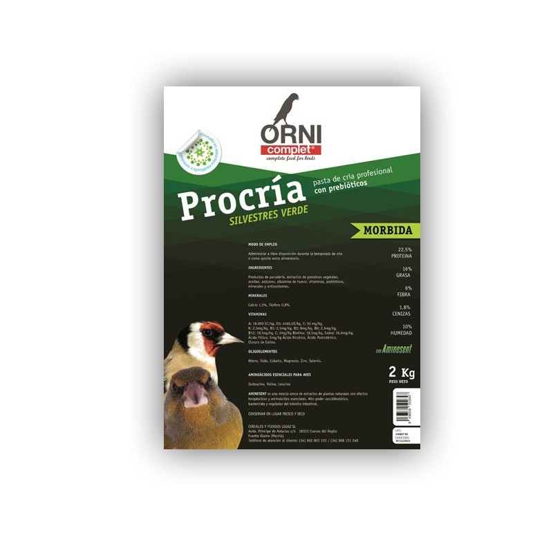 PROCRIA SELVATICA MORBIDA VERDE 2kg